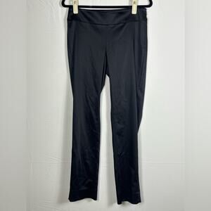 White House Black Market Pants Satin Slim Straight Black Size 4R